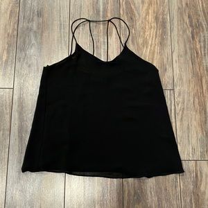 E M Black Strap Top